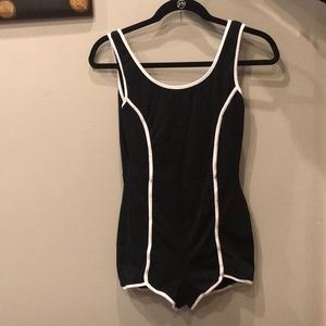 black and white romper from dolls kill